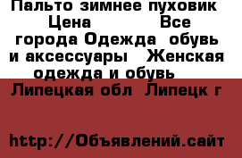 Пальто зимнее пуховик › Цена ­ 2 500 - Все города Одежда, обувь и аксессуары » Женская одежда и обувь   . Липецкая обл.,Липецк г.